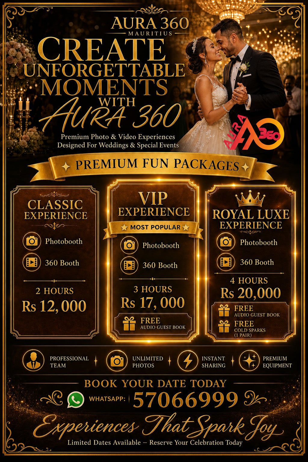 360 Video Booth & Instant Print Photobooth Rental in Mauritius | From Rs 10,000