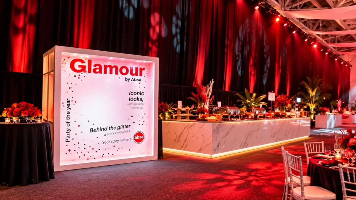 Absa Mauritius Magazine Box Booth by Aura 360